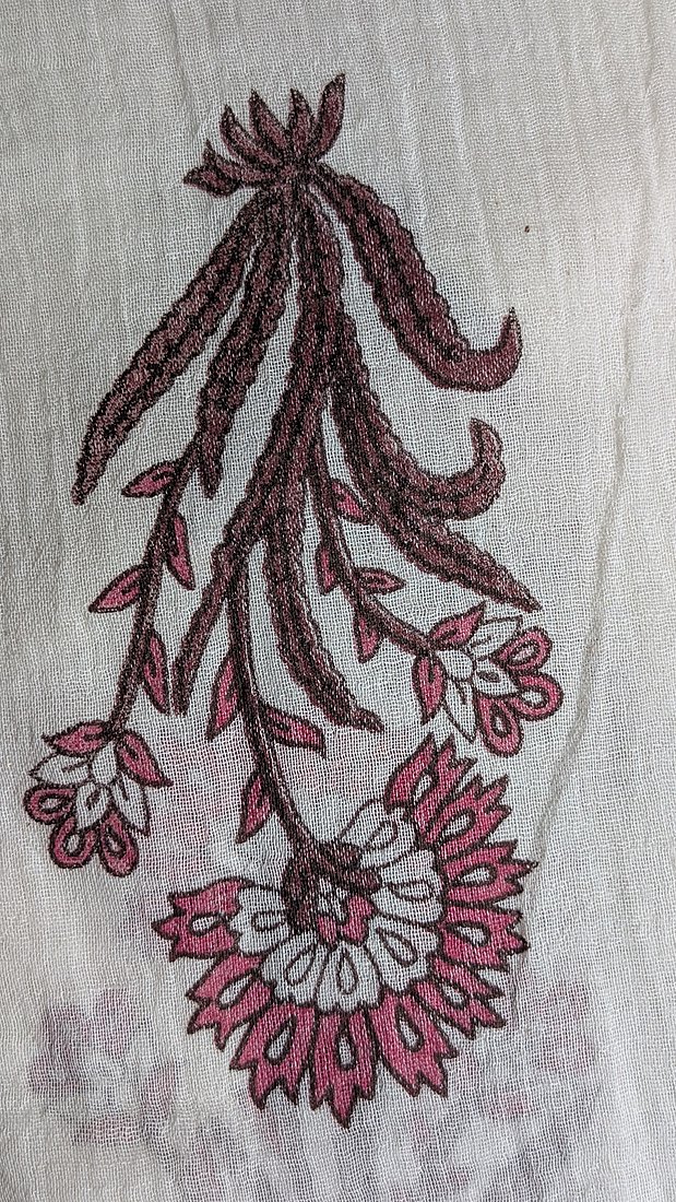 Jam Cotton Rani Pink with Chikankari Bottom Unstitched Suit – photo 6